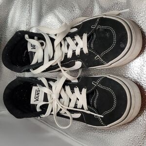 Vans Black and White High Top SZ 3